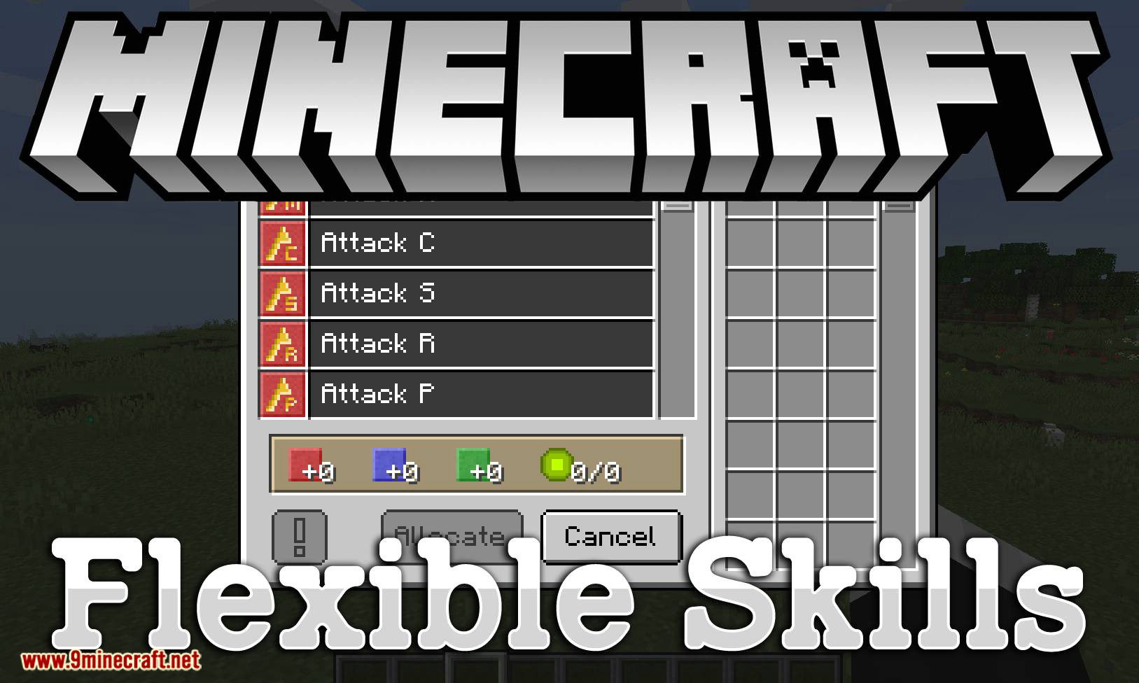 Flexible Skills Mod for minecraft logo