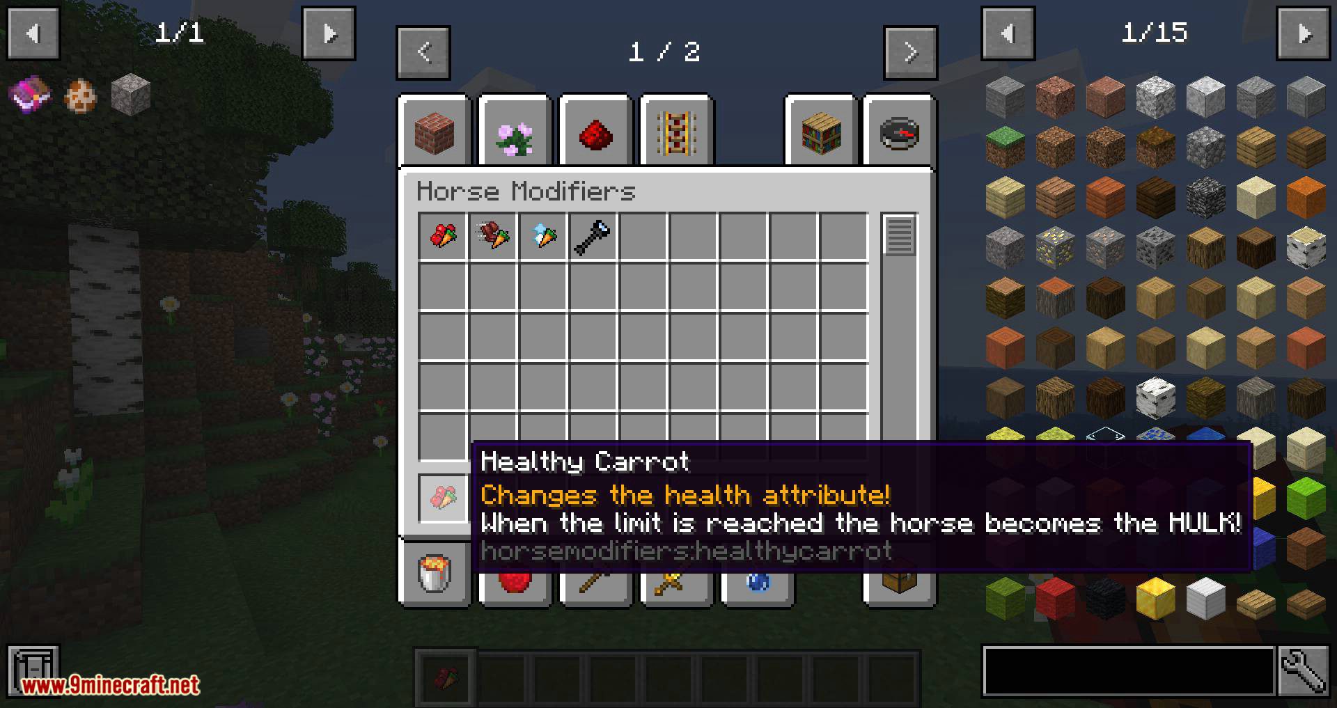 Horse Modifiers mod for minecraft 01