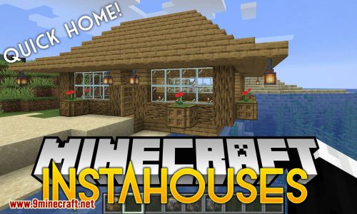 InstaHouses mod for minecraft logo