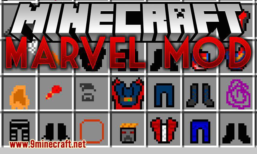 Marvel Mod for minecraft logo