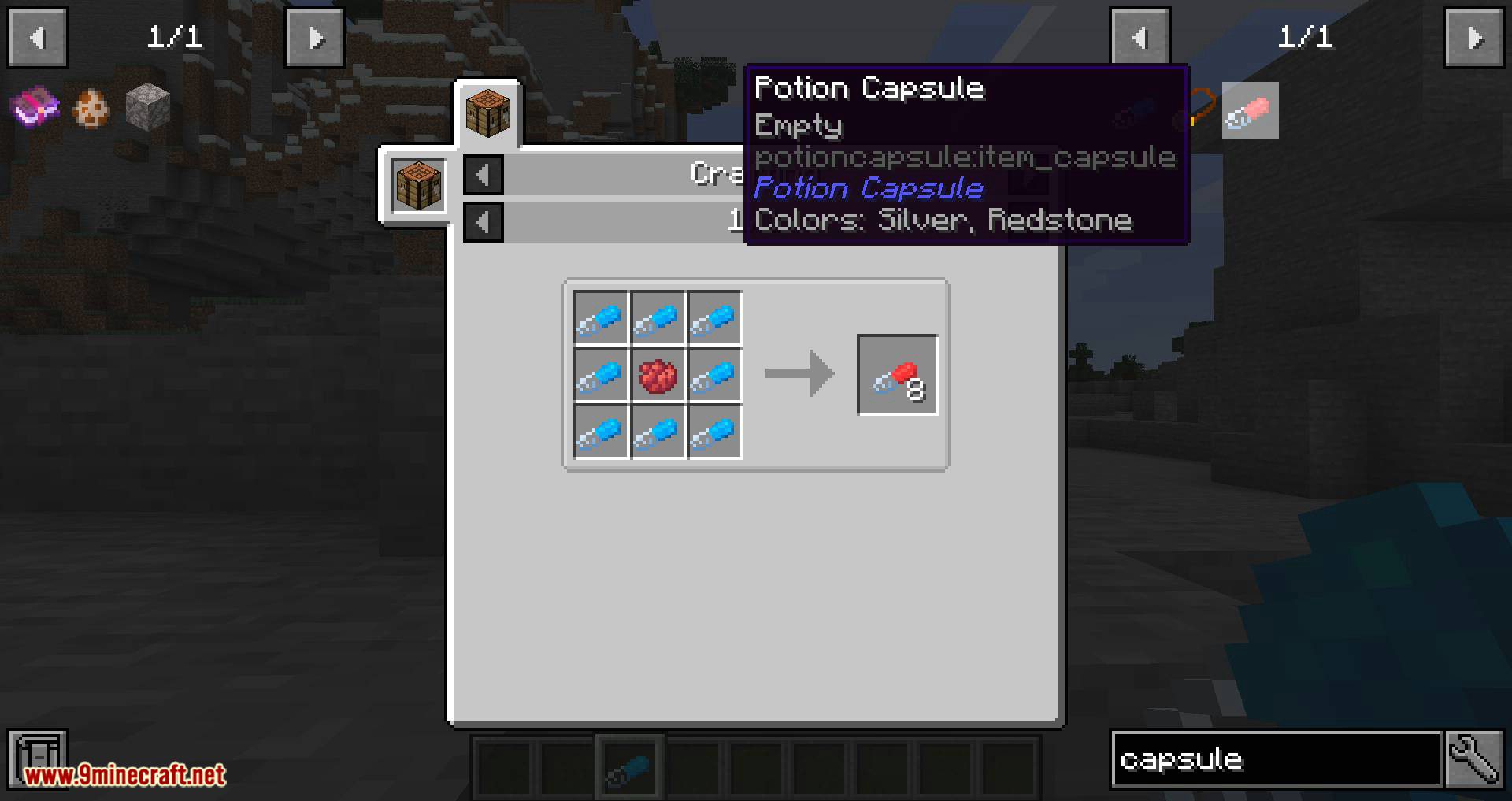 Potion Capsule mod for minecraft 01