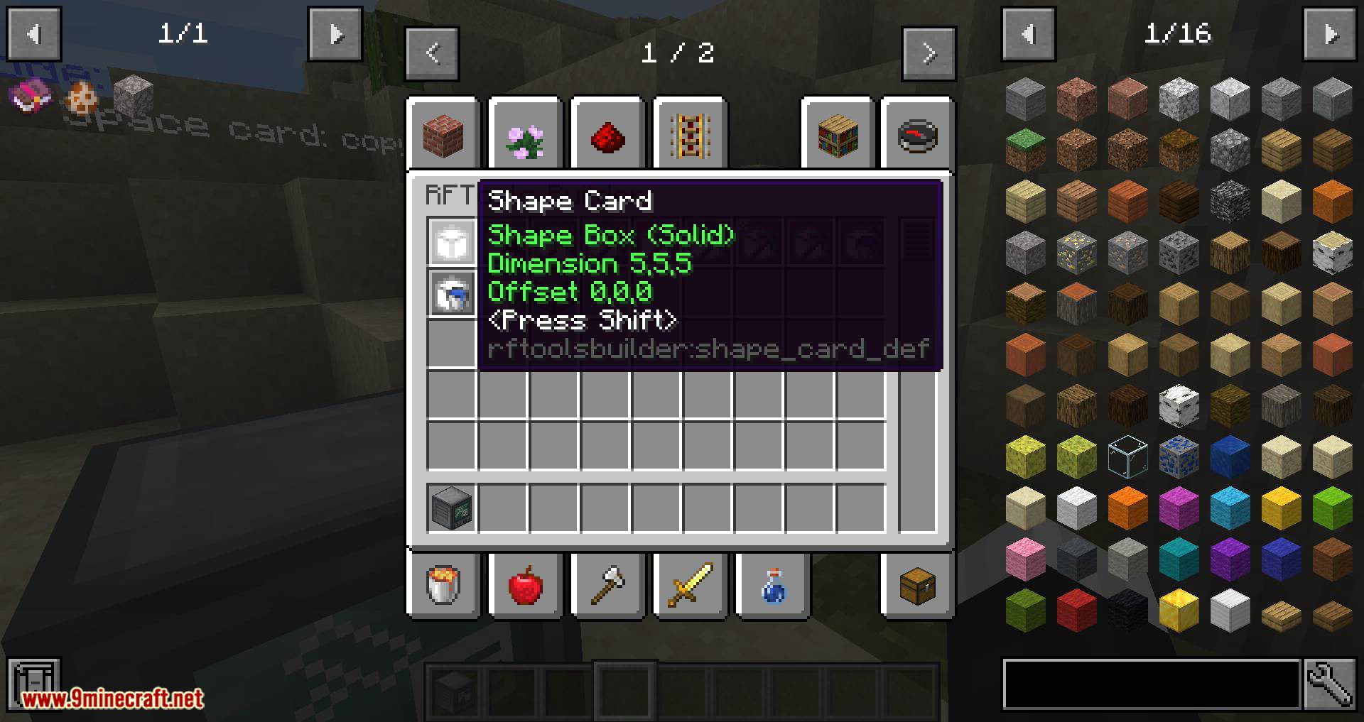 RFTools Builder mod for minecraft 05