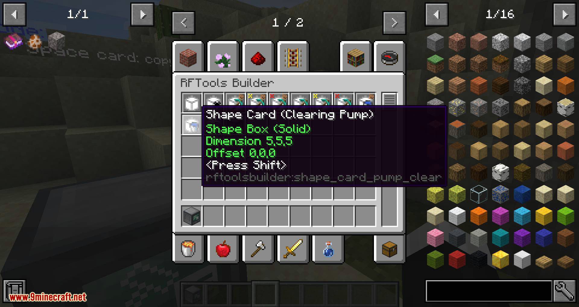 RFTools Builder mod for minecraft 08