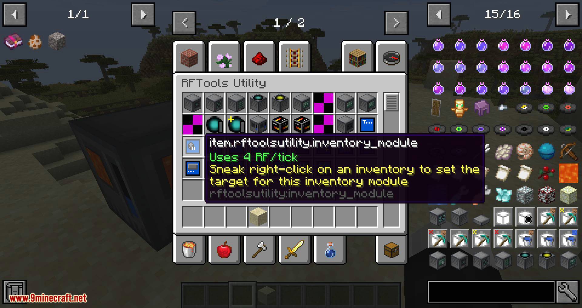 RFTools Utility mod for minecraft 07