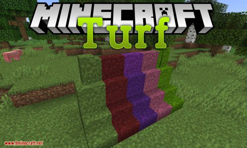 Turf mod for minecraft logo