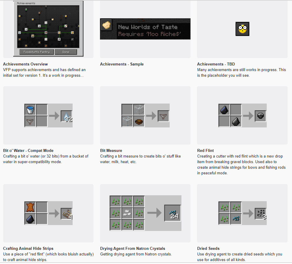 VanillaFoodPantry Mod 1.14.4/1.12.2 (VFP for short) adds new uses