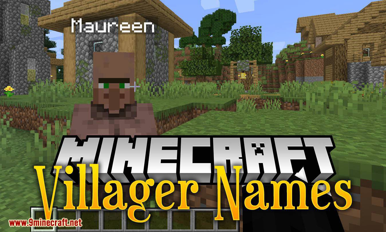 Villager Names mod for minecraft logo