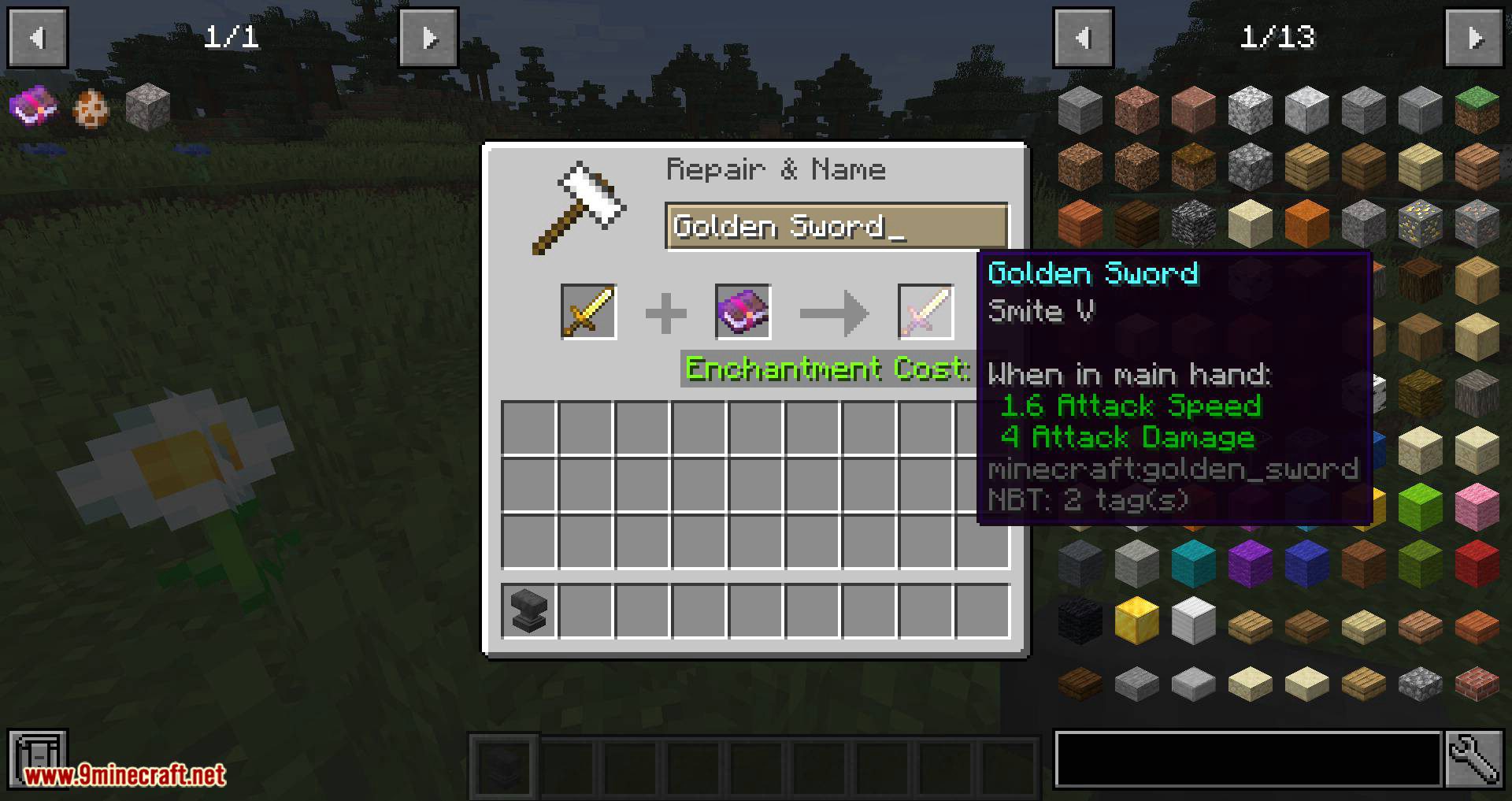 Anvil Tweaks mod for minecraft 03