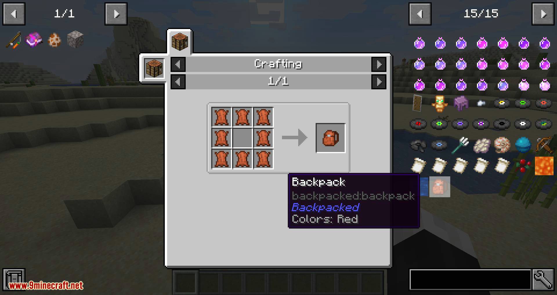 Backpacked mod for minecraft 04