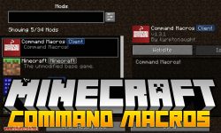 Command Macros mod for minecraft logo