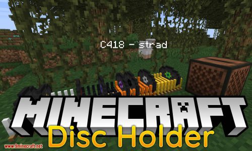 Disc Holder mod for minecraft logo
