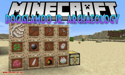 Dooglamoo Jr. Archaeology mod for minecraft logo