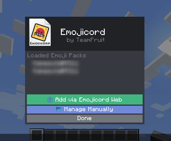 Emojicord mod for minecraft 25