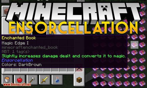 Ensorcellation mod for minecraft logo