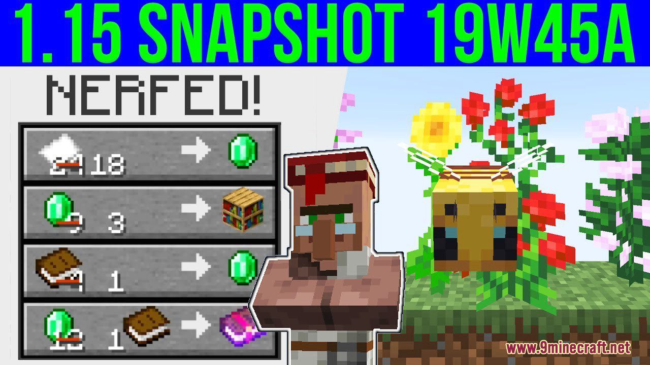 Minecraft 1.15 Snapshot 19w45a