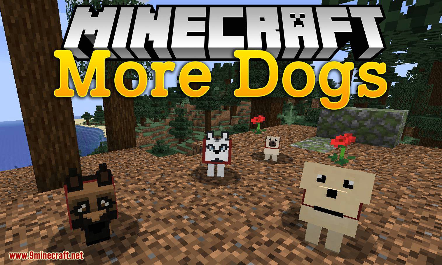 More Dogs Mod 1 15 2 1 14 4 More Dog Breeds To Minecraft 9minecraft Net