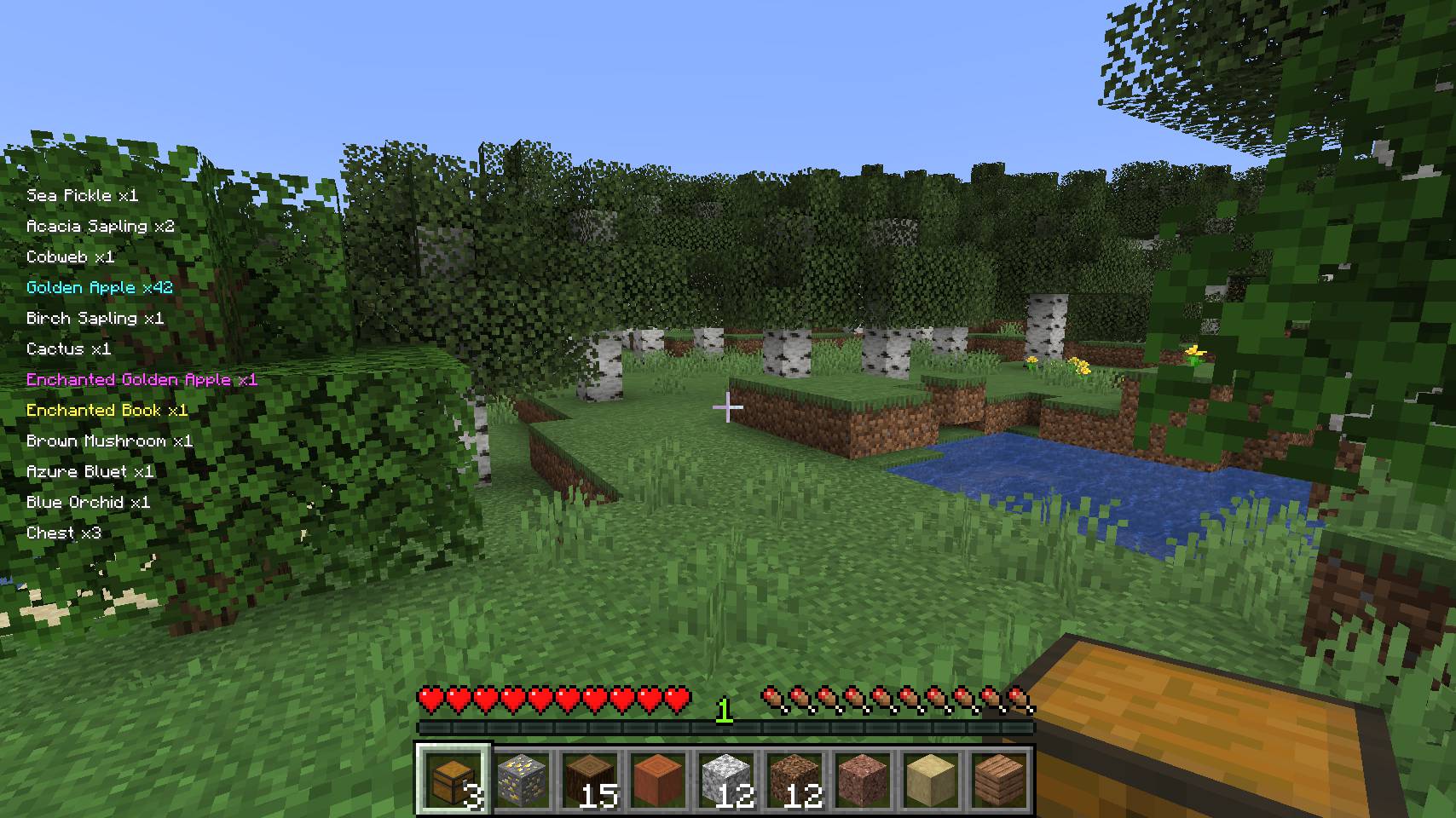 Pick Up Notifier mod for minecraft 23