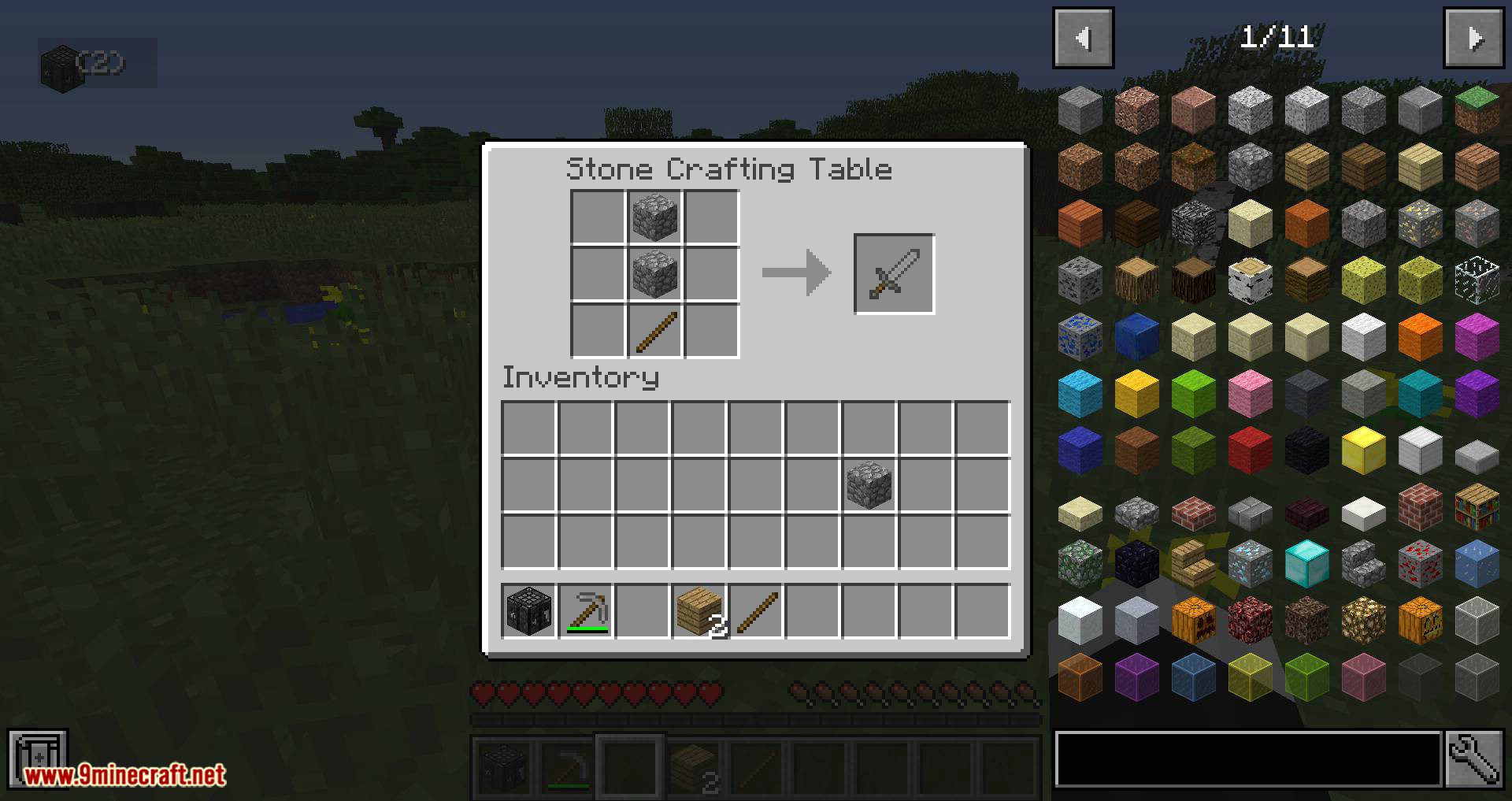 Stone Crafting Table mod for minecraft 13