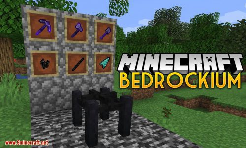 Bedrockium mod for minecraft logo