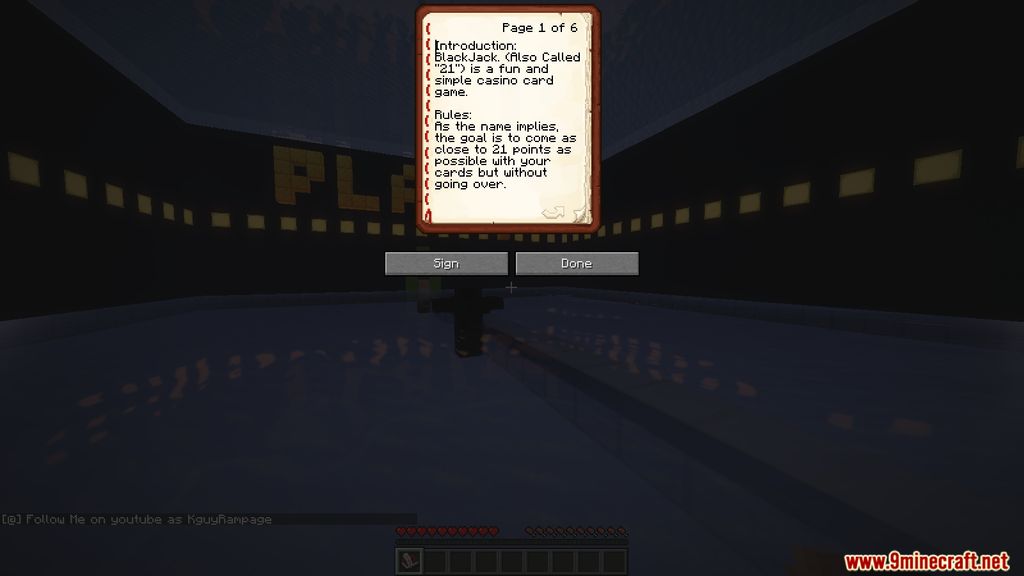 Blackjack in Minecraft Map Screenshots (3)
