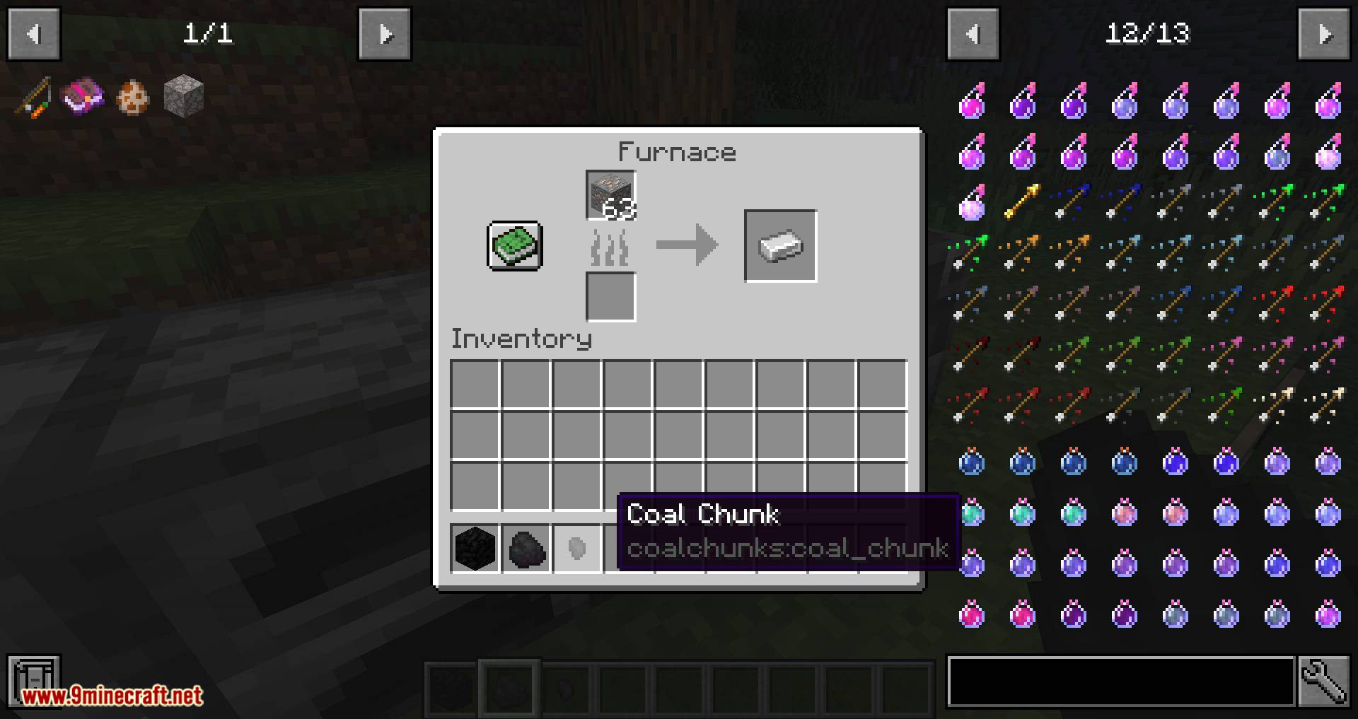 Coal Chunks mod for minecraft 10