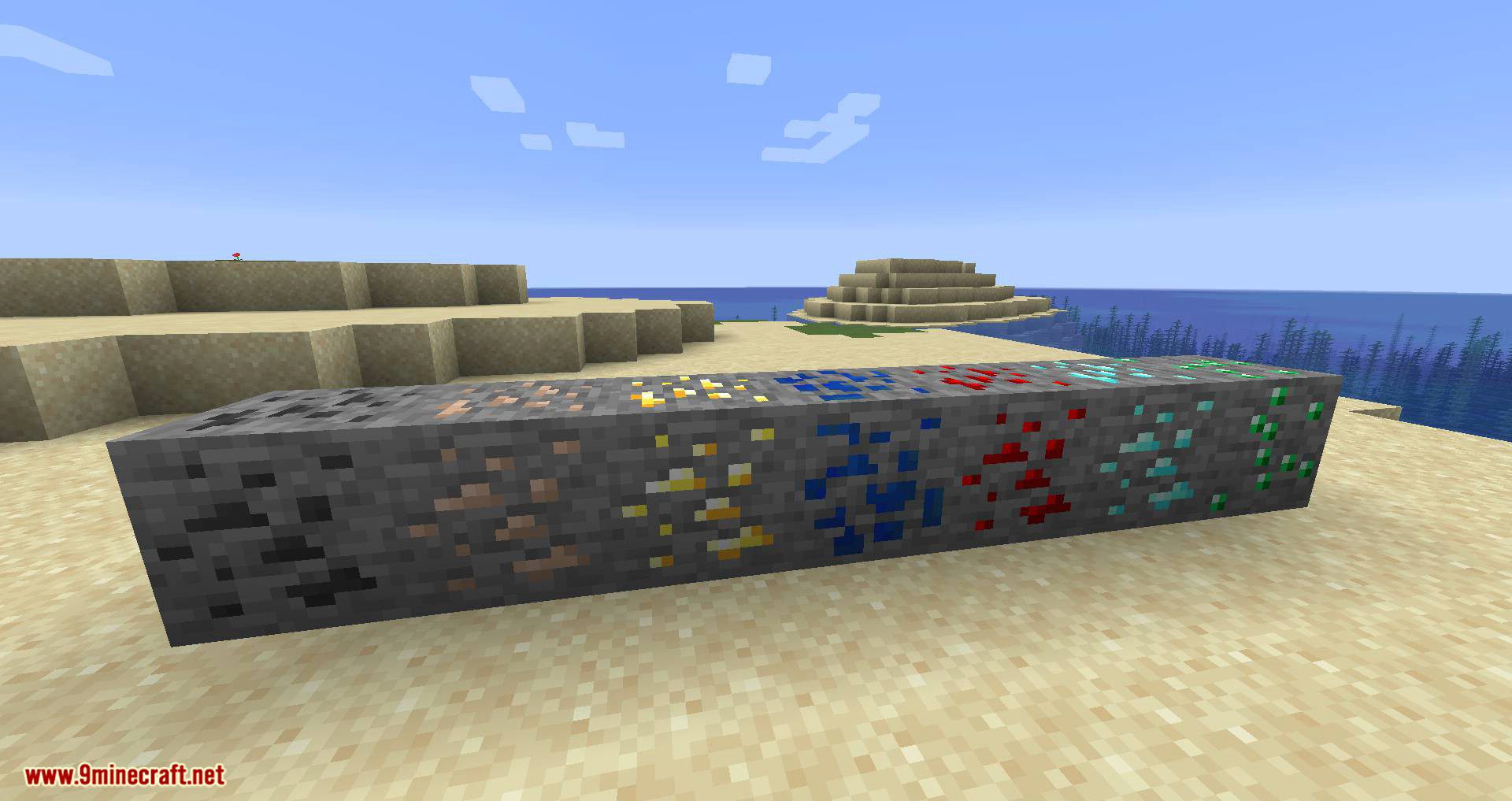 Elementary Ores mod for minecraft 01