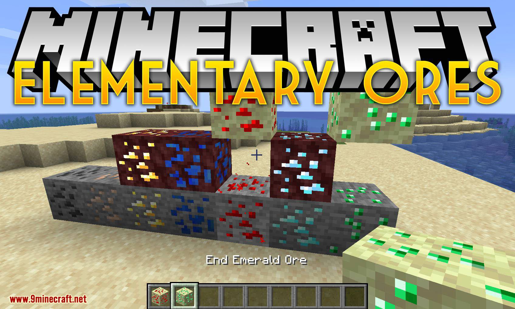 Elementary Ores mod for minecraft logo
