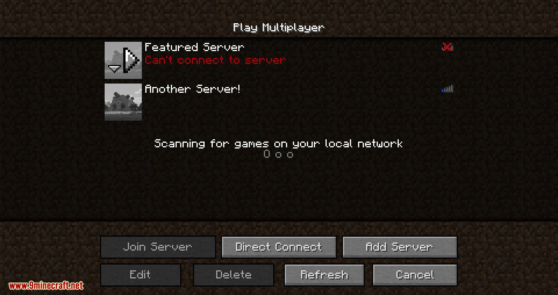 Featured Servers mod for minecraft 01
