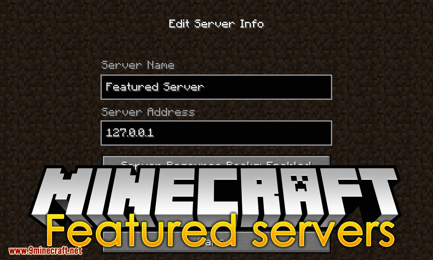 Featured Servers mod for minecraft logo