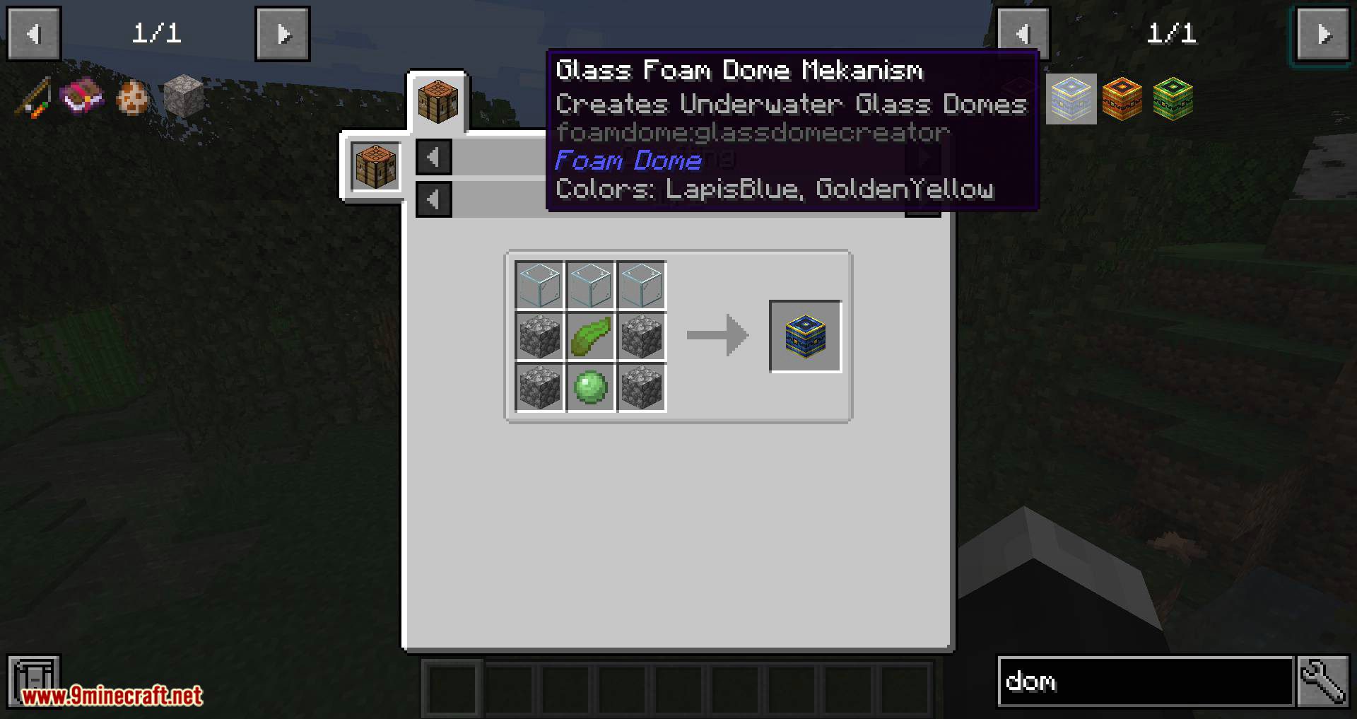 Foam Dome mod for minecraft 09