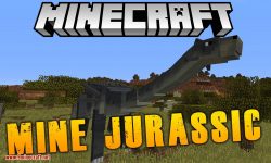 Mine Jurassic mod for minecraft logo