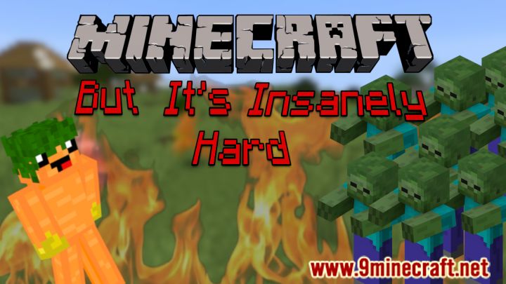 Minecraft But It’s Insanely Hard Data Pack Thumbnail