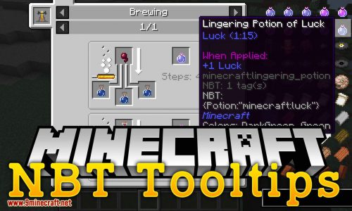 NBT Tooltips mod for minecraft logo