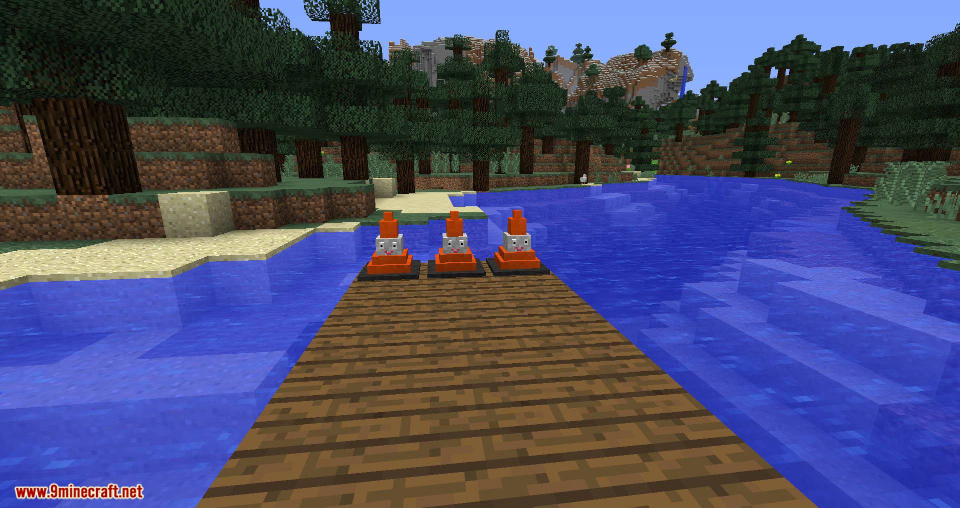 Smiley Traffic Cones mod for minecraft 03