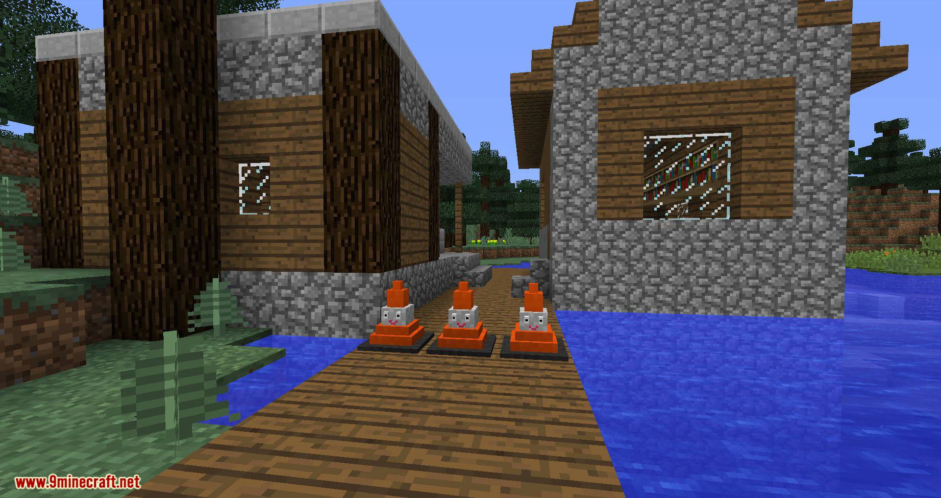 Smiley Traffic Cones mod for minecraft 04