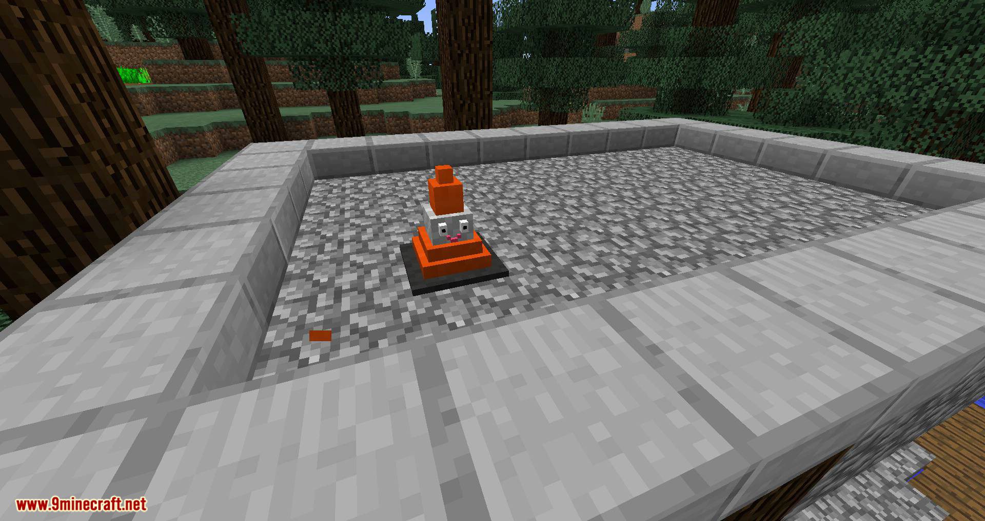 Smiley Traffic Cones mod for minecraft 05