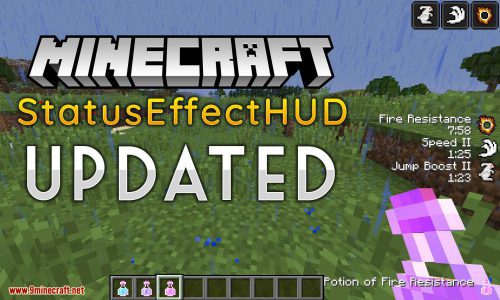 StatusEffectHUD Updated mod for minecraft logo