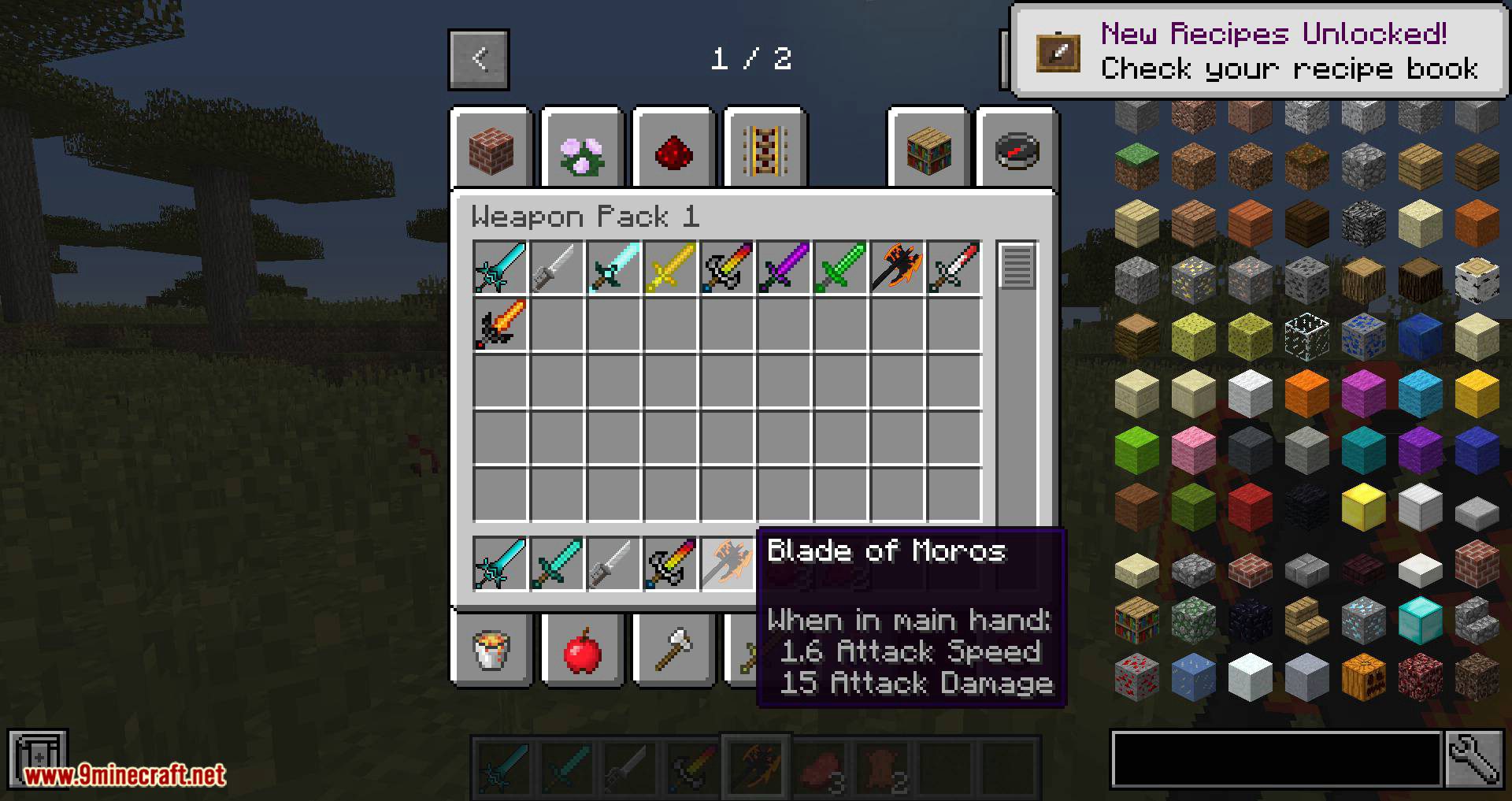 Too Many Weapons Mod  Gaia Edition Minecraft Mod