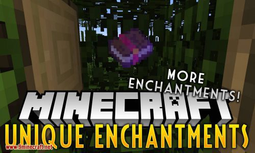 Unique Enchantments mod for minecraft logo