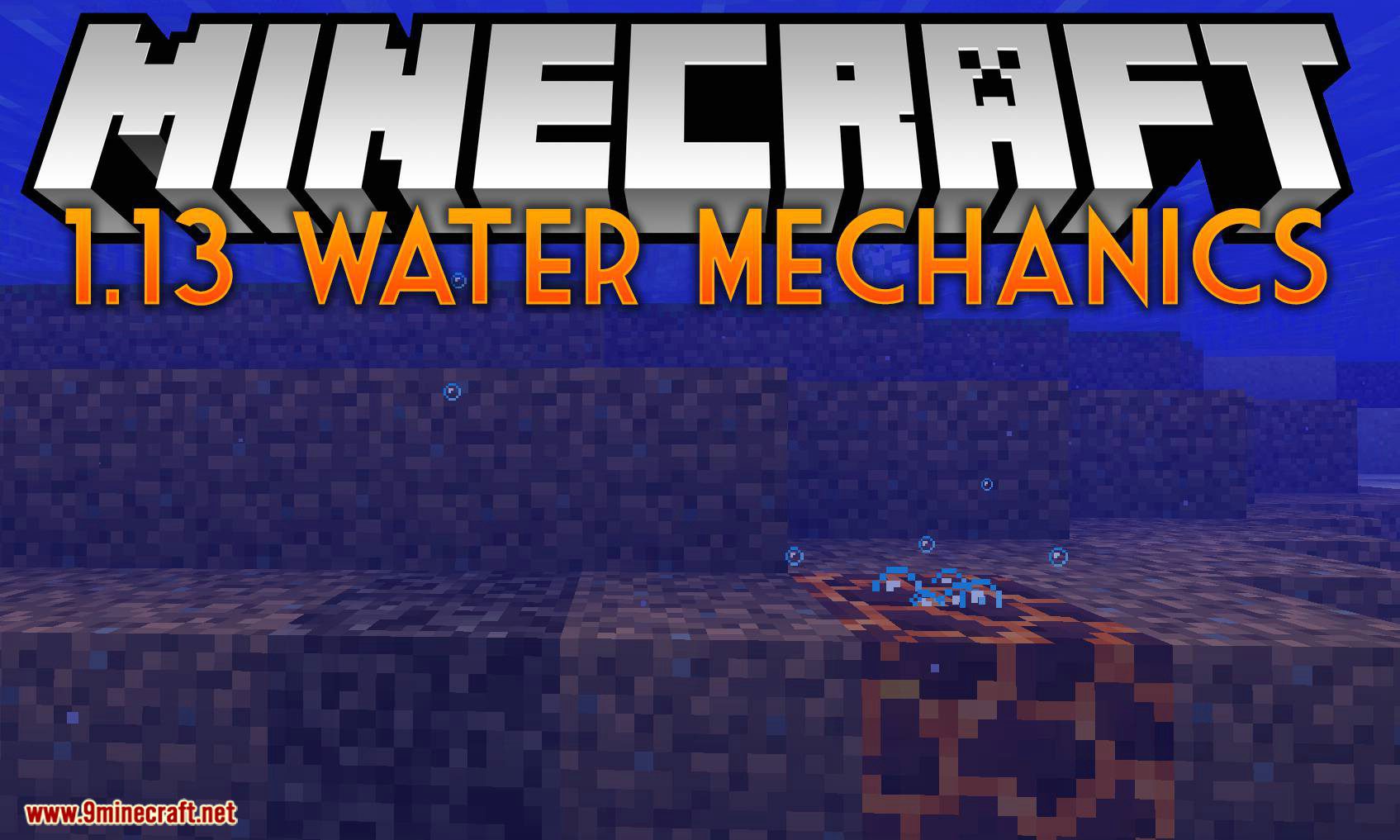 1.13 Water Mechanics mod for minecraft logo