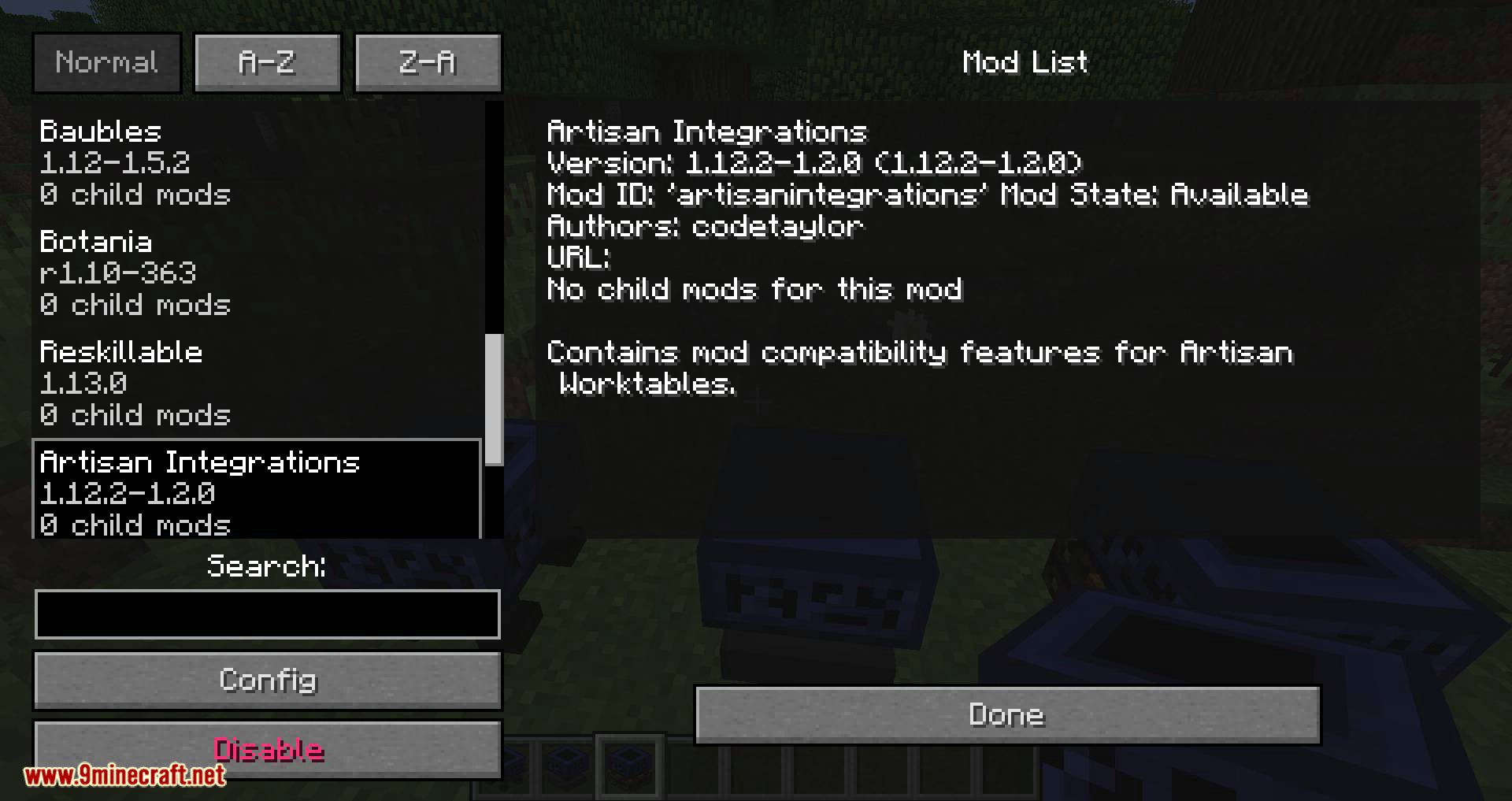 Artisan Intergrations mod for minecraft 10