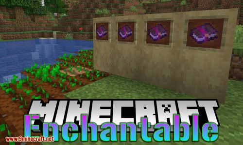 Enchantable mod for minecraft logo