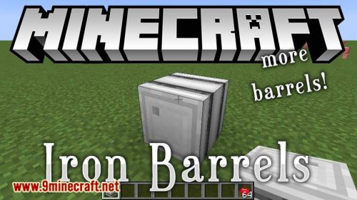 Iron Barrels mod for minecraft logo
