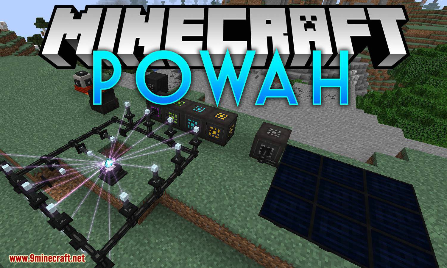 Powah mod for minecraft logo