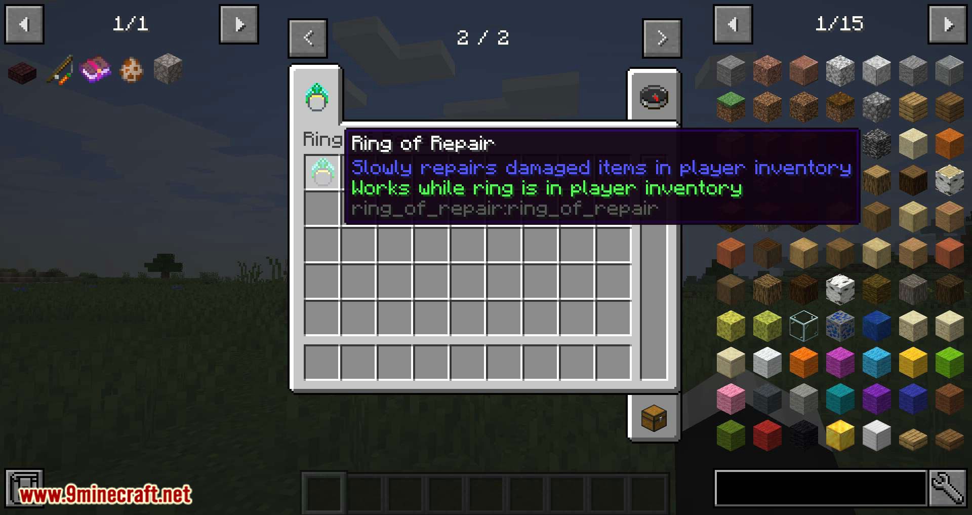 Ring of Repair mod for minecraft 01