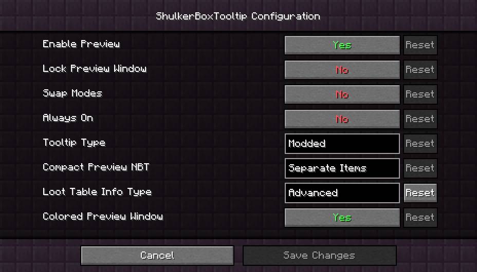 ShulkerBoxTooltip mod for minecraft 25