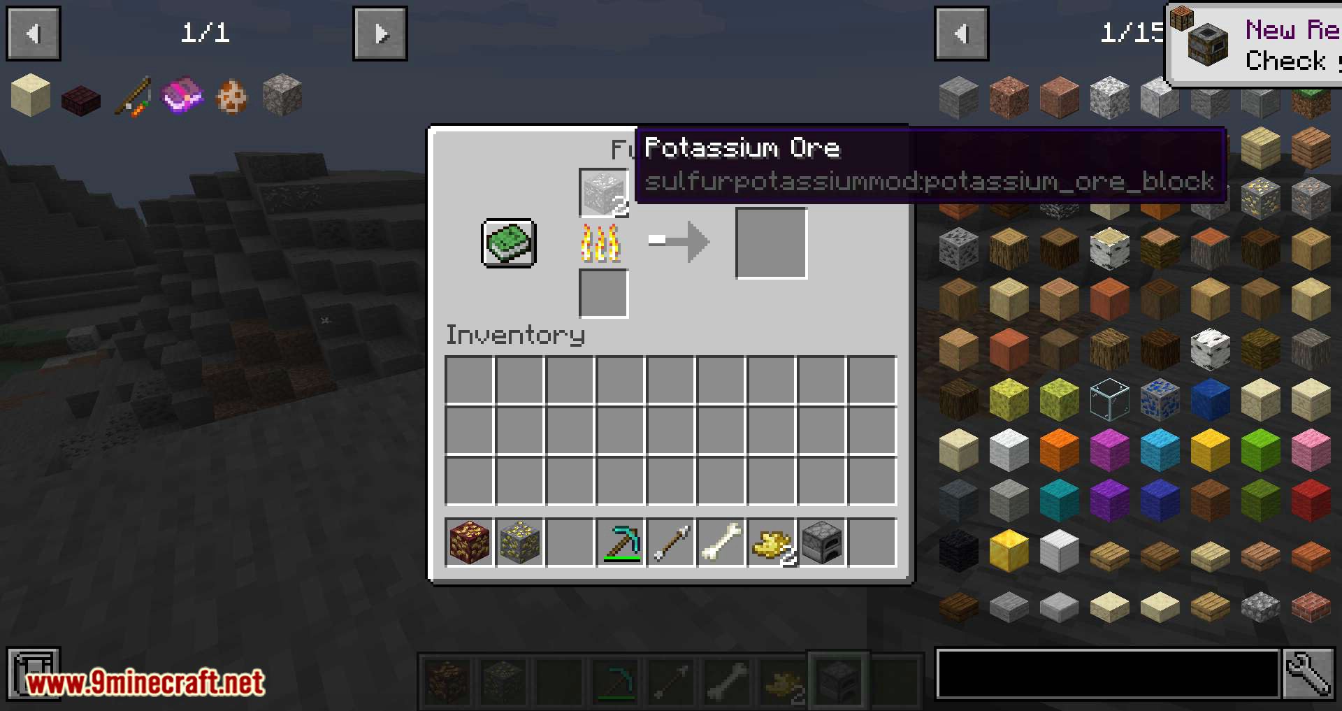 Sulfur and Potassium mod for minecraft 09