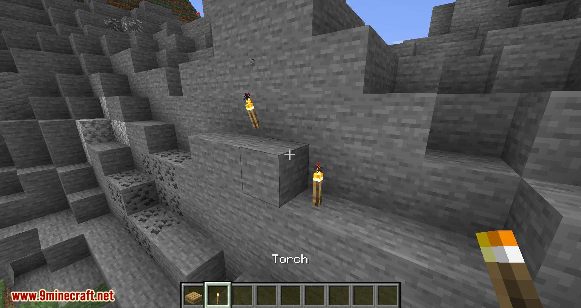 Torch Slabs Mod for minecraft 01