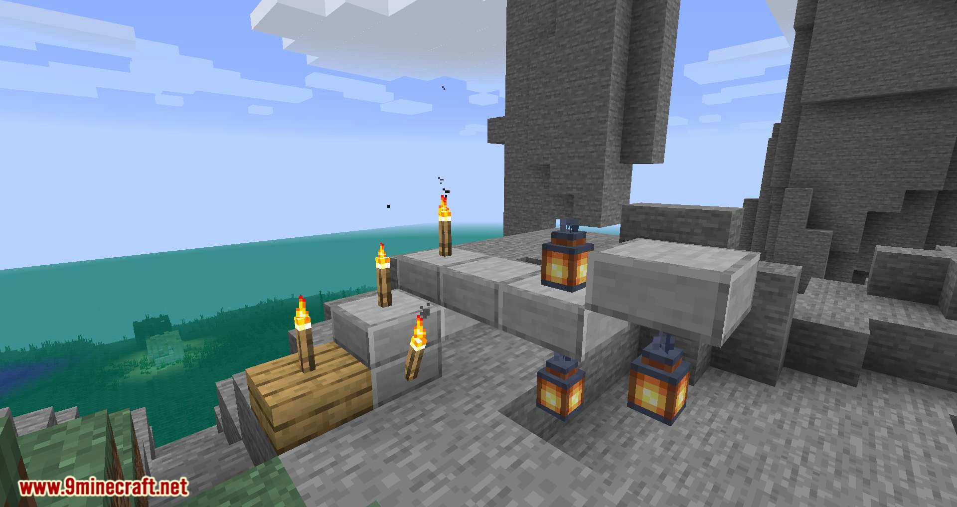 Torch Slabs Mod for minecraft 06