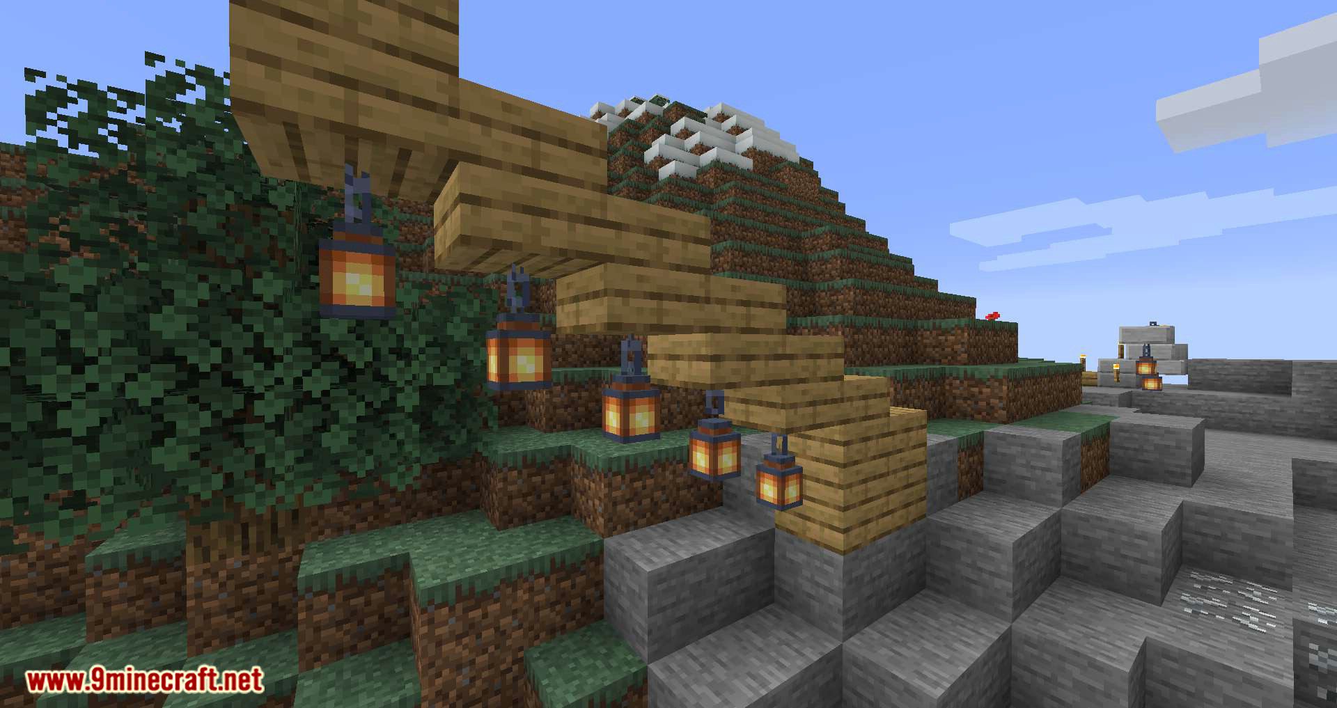 Torch Slabs Mod for minecraft 07.